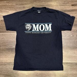 Champion John Hopkins University Mom Shirt Blue Adult Medium